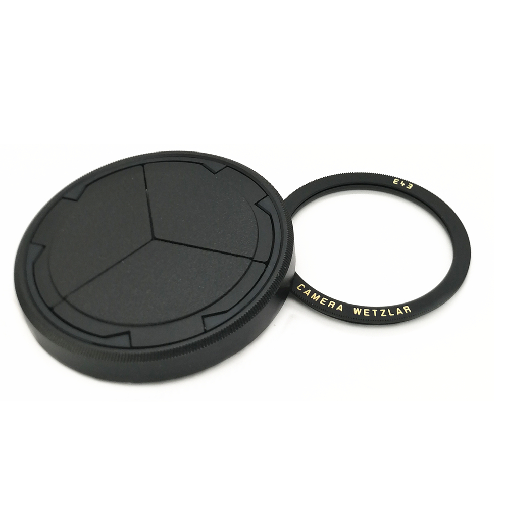 Auto-Objektivdeckelabdeckung + UV-Objektivfilter für Leica D-LUX7 D-LUX8 DLUX7 DLUX8 D LUX7 LUX8 D-LUX 7 8 D7 D8 Kamera