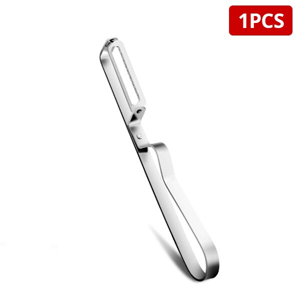 Fypo Stainless Steel Peeling Knife Multi-Function Vegetable Fruits Peeler Kitchen Gadget Knife Peeling Tool Kitchen Acssessory: 1 pcs