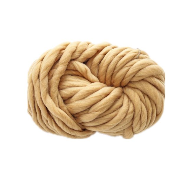 Grof Deken Bal Breien Draad Arm Gebreide Deken Grof Wol Garen Wol Dik Garen Bal Grof Wol Grof Garen: khaki