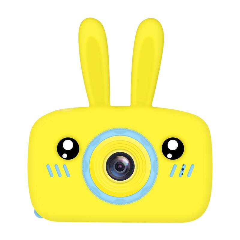 Dla dzieci aparat fotograficzny aparat cyfrowy HD Cute Cartoon dzieci aparat zabawki prezent urodzinowy zabawki edukacyjne dla dzieci aparat fotograficzny dla dzieci dziewczyna: Yellow / 32GB