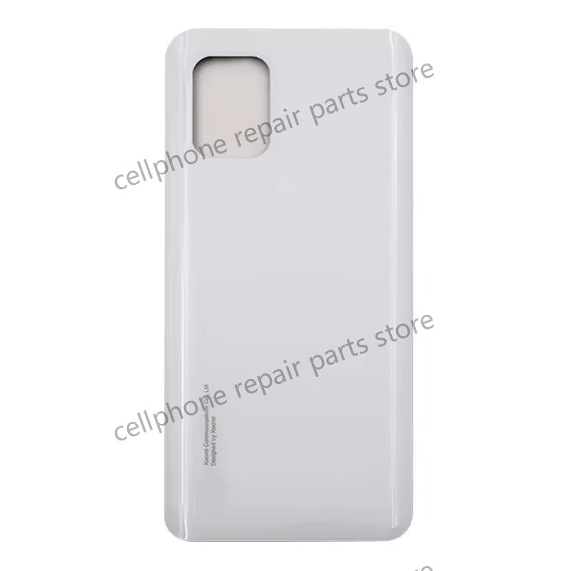 Til xiaomi  mi 10 lite  mi10 lite 5g batteribagdæksel 3d glaspanel bagdør glaskabinet med klæbende udskiftning: Orange