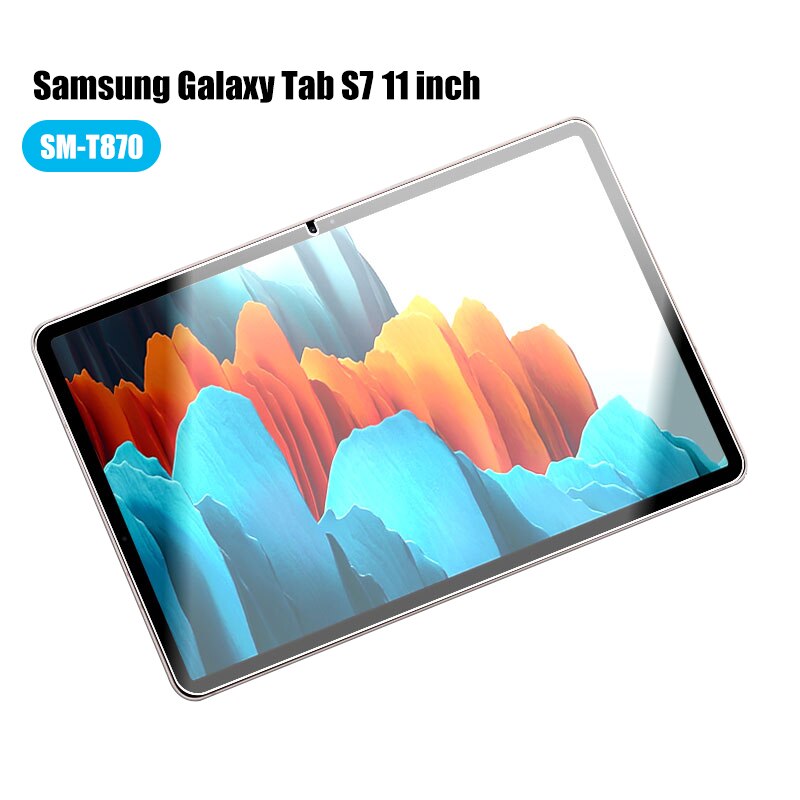2 stk til samsung galaxy tab  s7 s6 lite  s5e s4 hærdet glas fane  a 10.1 10.5 skærmbeskytter sm -t860 t865 t870 t510 p610: S7 sm-t870