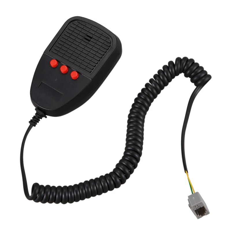 3 Tone Sound Car Recording Emergency Siren Horn Mic Emergency Amplifier Hooter Fire Alarm