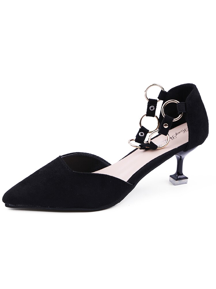 automne talon haut baotou stiletto polyvalent confortable chaussures sexy