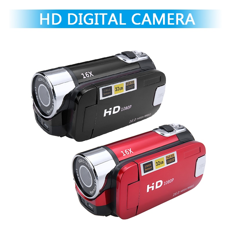 Vlog Camera 1Pc 1080P Full Hd 16MP Dv Camcorder Digitale Video Camera 270 Graden Rotatie Scherm 16X Night schieten Digitale Zoom