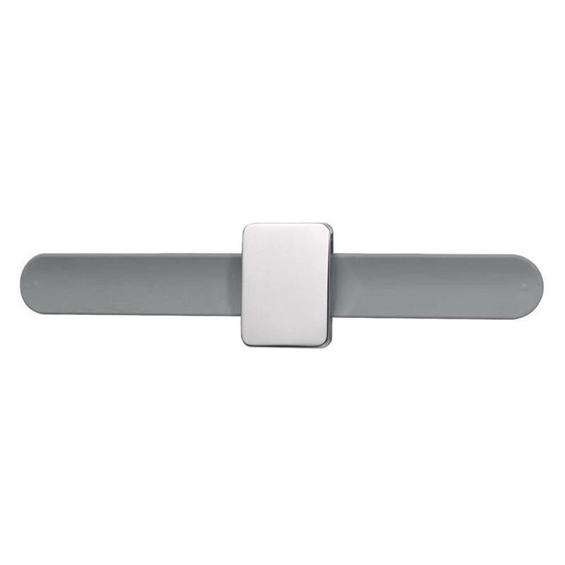 4 Colors Sewing Pincushion Wrist Hand Magnetic Needle Pad Safety Pin Cushion Storage Apparel Pin Holder Sewing Supplies: gray