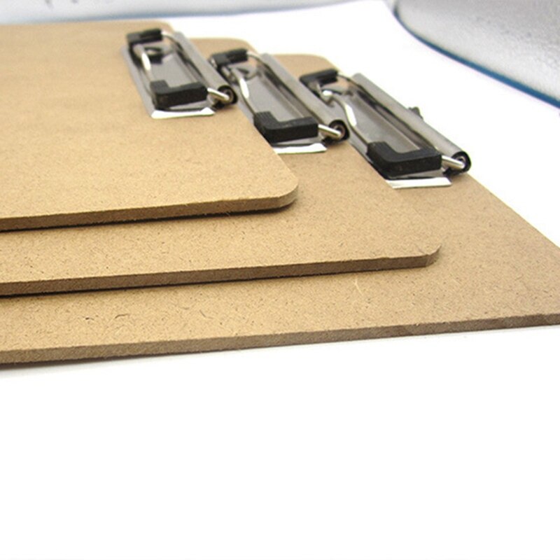 Enkel  a4- storlek trä urklipp clipboard hängande hål mapp hård skiva skrivverktyg kontor skola pappersmaterial