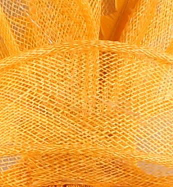 17 Colors bridal party wedding hat veils sinamay fascinator cocktai headpiece birthday veilling hats millinery MYQ097: Yellow
