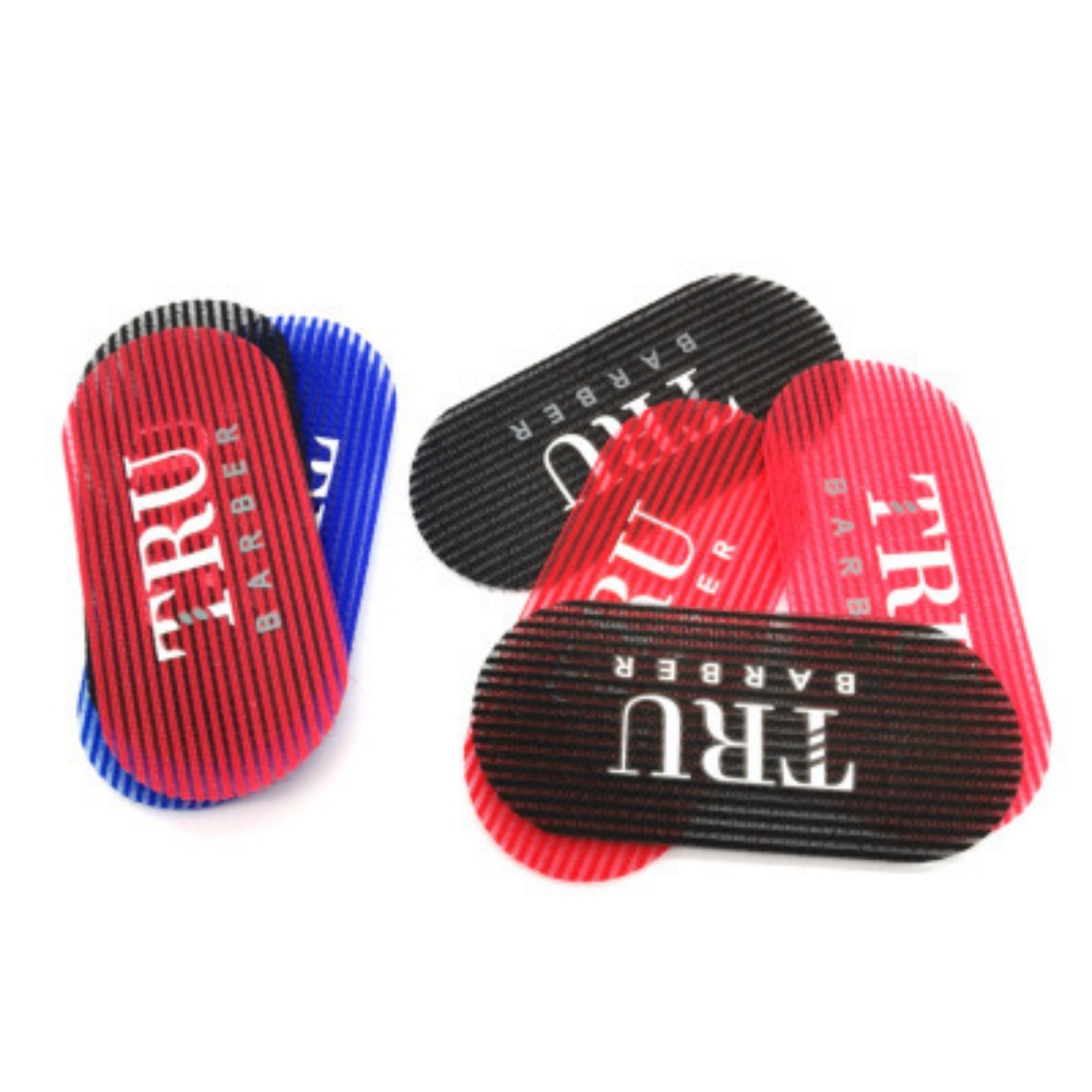 2/4 Uds. Pegatina de estilismo para cabeza de aceite de peluquería, pegatinas para el cabello con gradiente tallado de Velcro, accesorios para peluquero y salón
