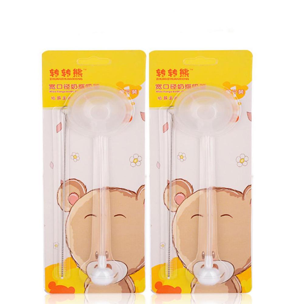 Baby Bottle Straw Replacement Wide Mouth Caliber Baby Feeding Bottle Accessories Products Straw + Bottle Brush Set #10