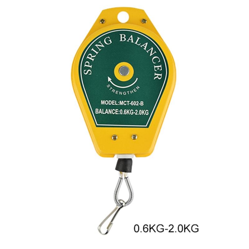 Hållbar infällbar fjäderbalansering ståltråd mätverktyg krokhållare hängande 3-5kg monteringslinje fixturer: 1