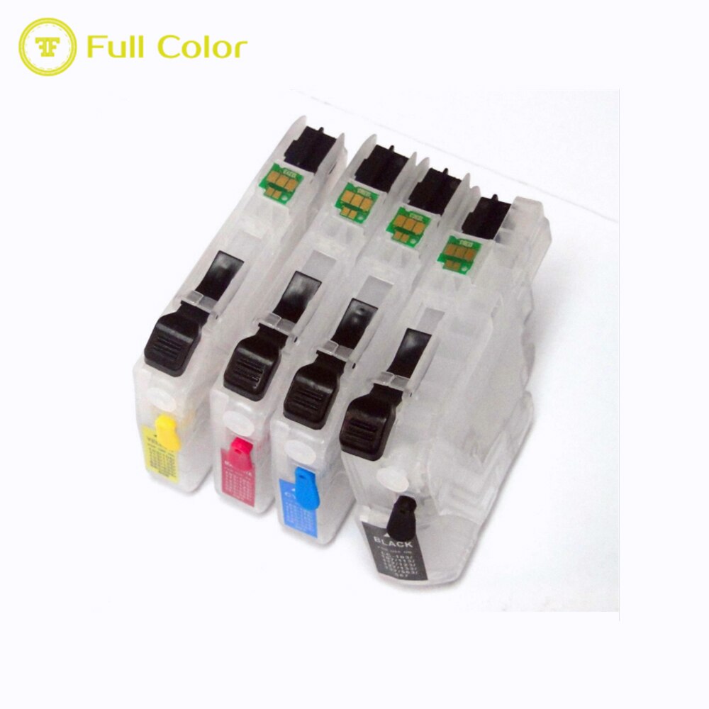 A todo color recargable cartucho vacío con rearme automático chip LC-563 lc563 hermano MFC-J2310 MFC-J2510 MFC-J3520 MFC-J3720