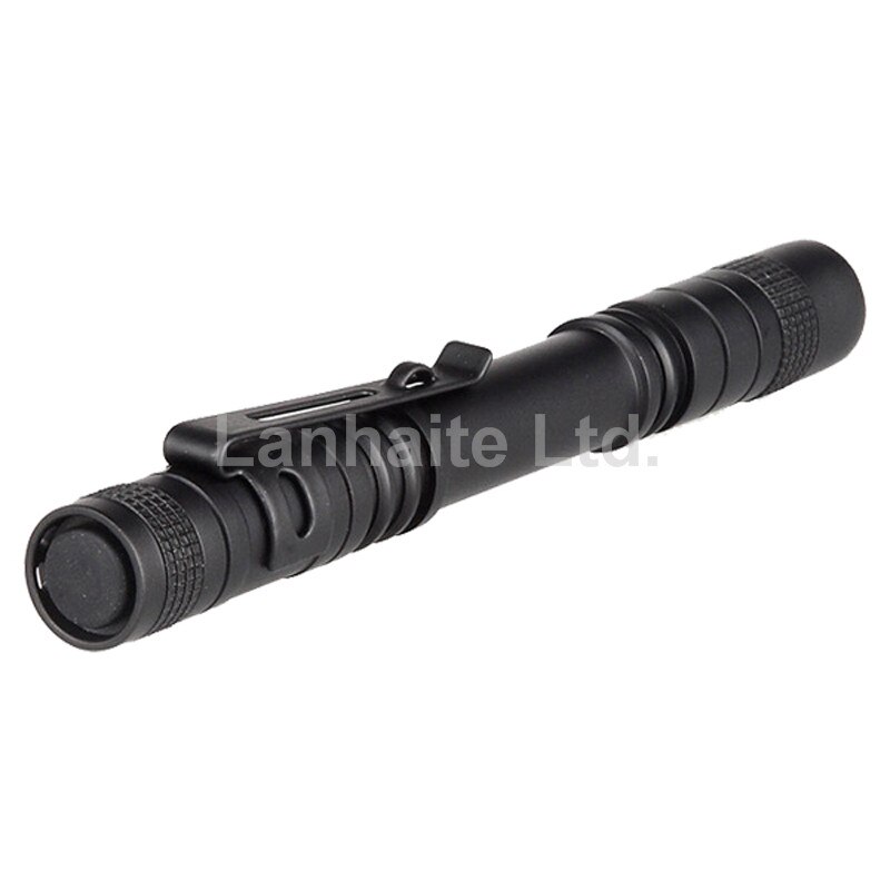 Hugsby XP-2 Cree XP-E R3 85 lúmenes linterna LED de 1 modo-negro (2x AAA)