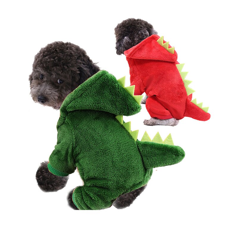 Huisdier Hond Kleren Plezier Dinosaurus Transform Kleding Herfst Winter Warm Vier Benen Kleding Hoodie Sweatshirt Leuke Puppy Vest XS-XXL