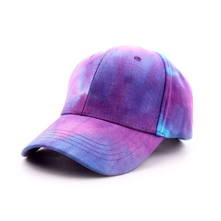 2022 tie dye baseballkasket sommer mænd kvinder trend elskere farverig snapback hat sol udendørs justerbar sol graffiti knogle