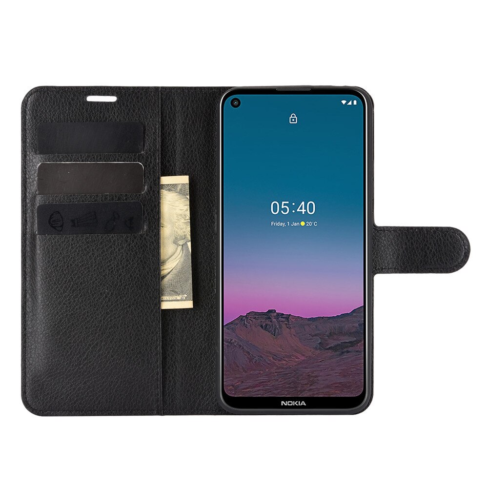 Funda de teléfono de lujo para Nokia 5,4, carcasa protectora de cuero PU con soporte para tarjeta, con tapa y soporte, para Nokia 5,4 de 6,39 pulgadas