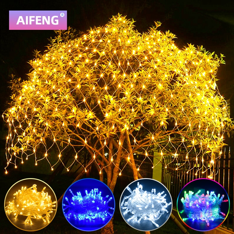 220v decoratieve led-lampjes, waterdicht, kerstversiering voor thuis, met staartplug, led-lampjes voor kerstboom, park, gazon