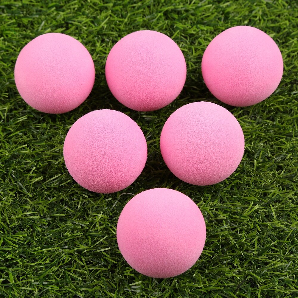 Pelota de Golf de goma EVA para practicar, pelota de entrenamiento de espuma suave para deportes al aire libre, patio trasero, 42mm de diámetro, Color brillante, 20 piezas