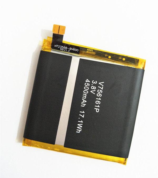 Original 4500 mah ersättningsbatteri li-ion polymer smart telefonbatterier för blackview  bv6000 bv6000s mobiltelefon  v756161p