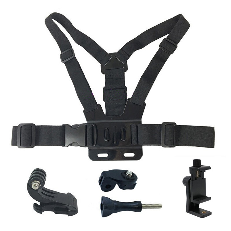 Adjustable Mobile Phone Chest Mount Harness Strap Holder Mobile Phone Clip Action Camera Strap Holder for iPhone Shooting: Default Title