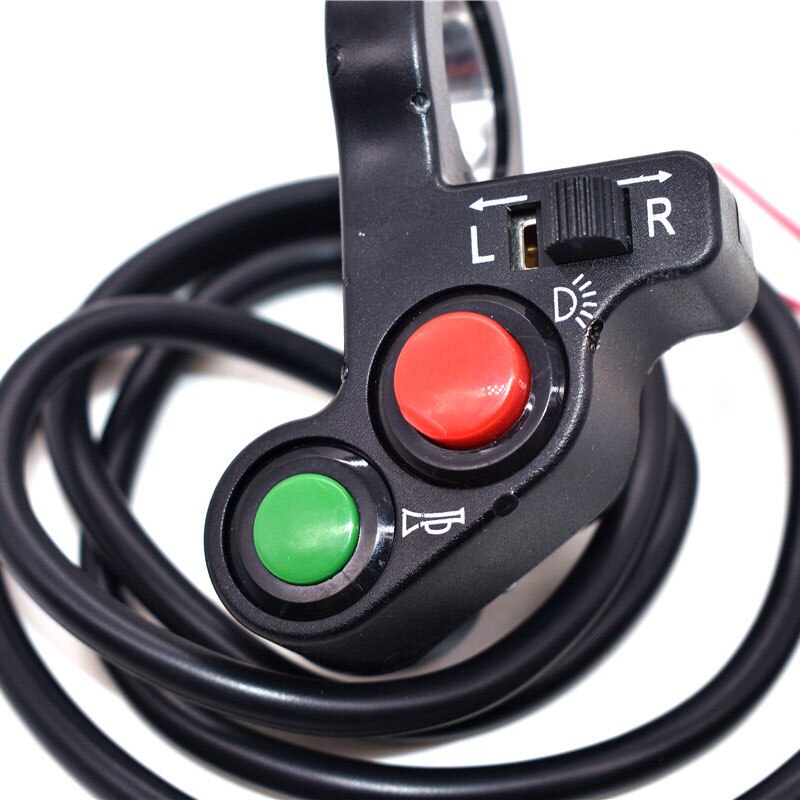 Motorcycle Horn Turn Signal Light Switch Kill Start For 7/8&#39;&#39; Handlebar Dirt Bike Scooter ATV ON/OFF