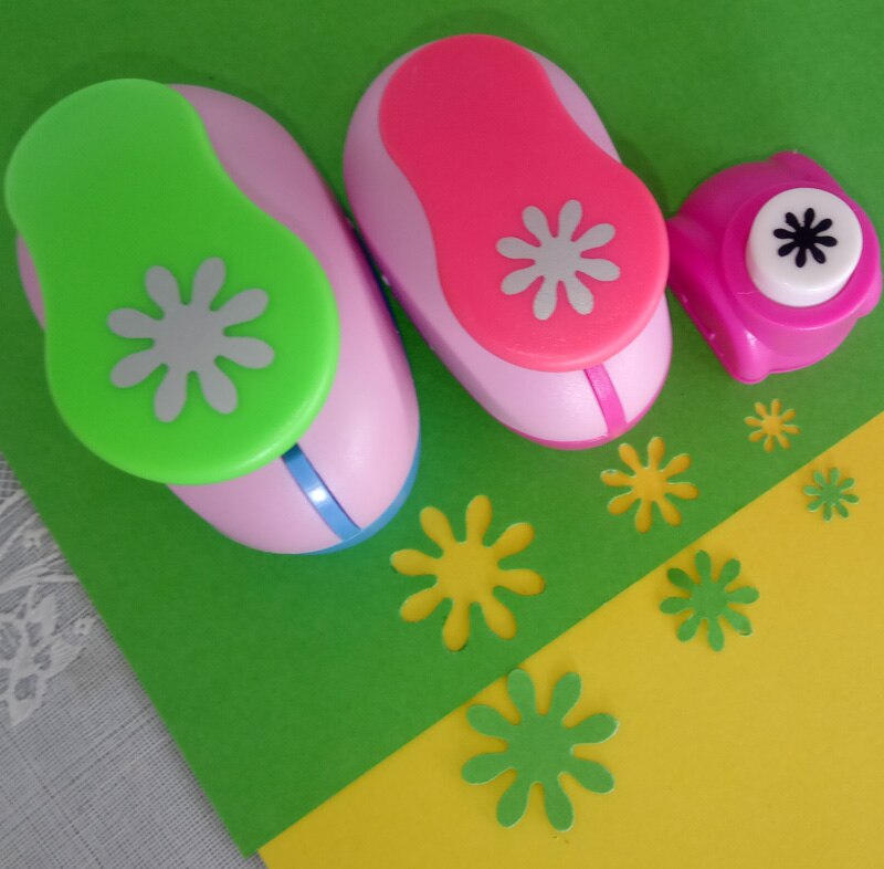 3/8" 5/8" 1" Daisy Shaped craft punch Scrapbooking School DIY Flower Paper Cutter EVA foam Petal Hole Punches Embossers Cut Tool