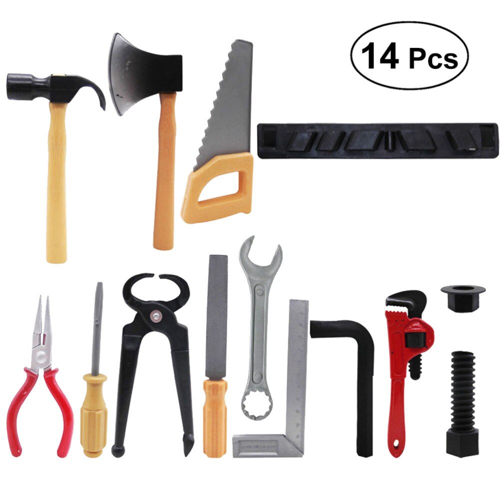 14 stücke freundlicher Simulation Reparatur Werkzeuge vorgeben Spielen Wartung einstellen Pädagogisches Lernen Spielzeug (Sortiert): Ursprünglich Titel