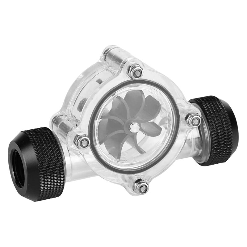 F3MA 8 Impellers Turbine Digital Electronic Flow Meter Indicator for Liquid Cooler