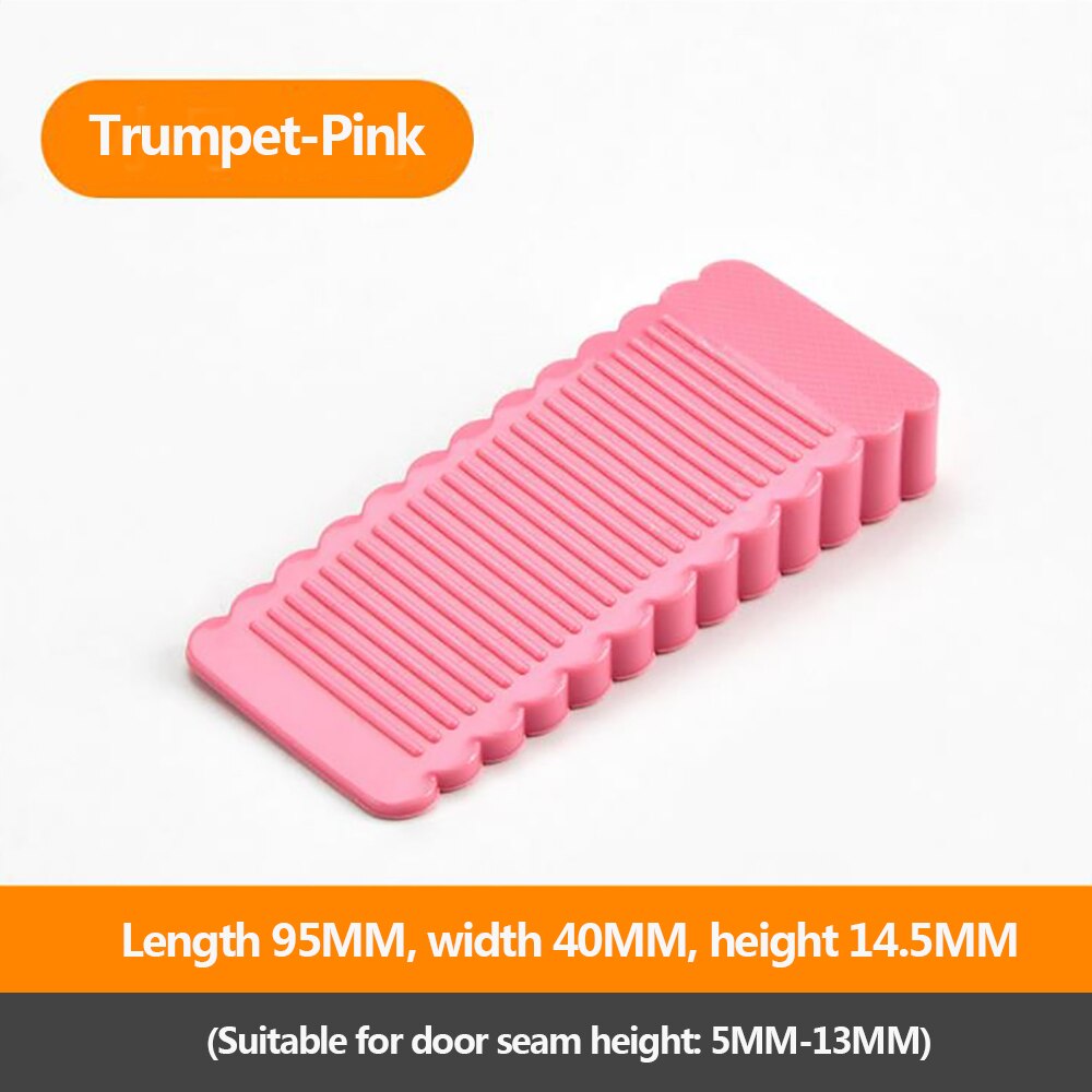 1 Uds parada de puerta de seguridad de silicona anti-skid a prueba de viento puerta/puerta de la puerta trasera de Anti-colisión para: Pink