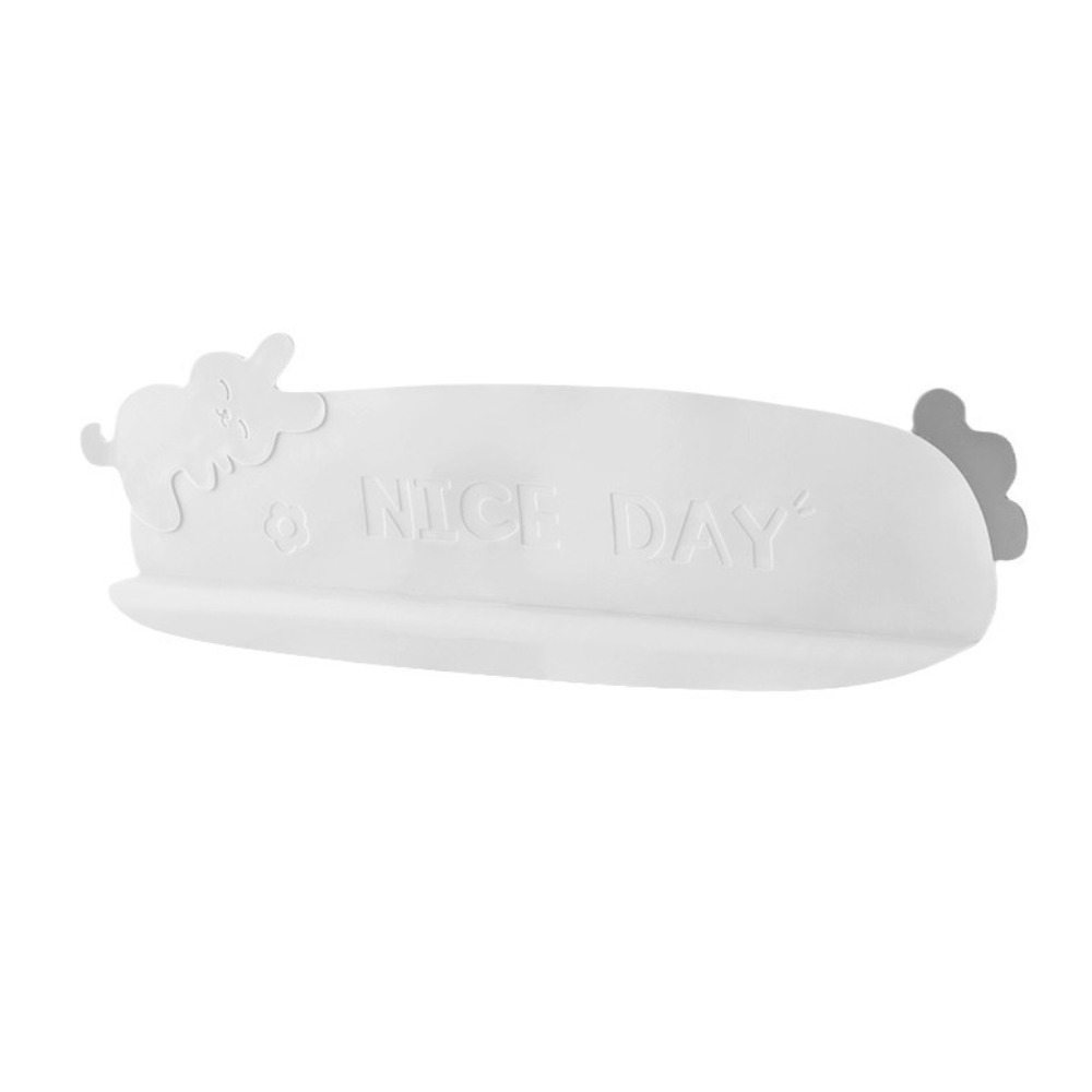 Silikon kjøkken vannledeplate gjenbrukbar myk vask sprutbeskyttelse praktisk antisprut vask klaff blokk kjøkkenutstyr: Sølv