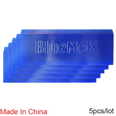 5PCS Bluemax Rakel 13*5cm Gummi Schaber Auto Vinyl Wrap Fenster Tönung Werkzeug Fenster Reinigung Wasser Wischer auto Styling Werkzeuge 5B02B: Blau