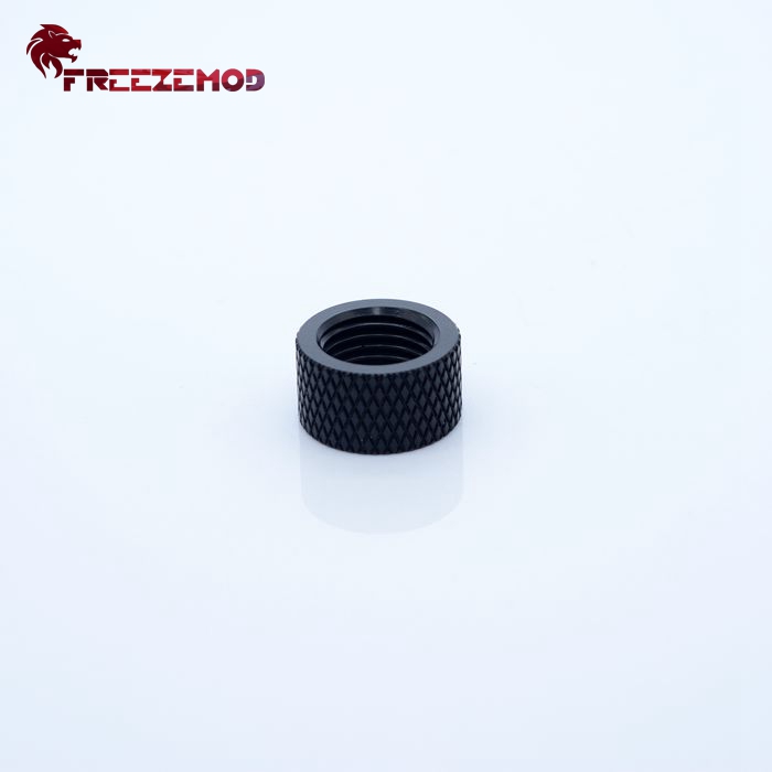 FREEZEMOD Double G1/4 Thread Female 10MM Butt Joint Connector Extender Diamond Pattern Compute PC Water Cooler Fitting HYCZT-B10