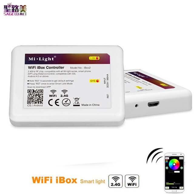 Milight  ac110v 220v 4w led pære dæmpbar  mr16 gu10 rgb+cct spotlight indendørs dekoration brug med 2.4g trådløse rf led fjernbetjening wifi