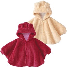 IYEAL Baby Cotton Bear Cloak Baby Winter Cloak Infant Baby Outwear Newborn Baby Shawls Jacket Red Cloak