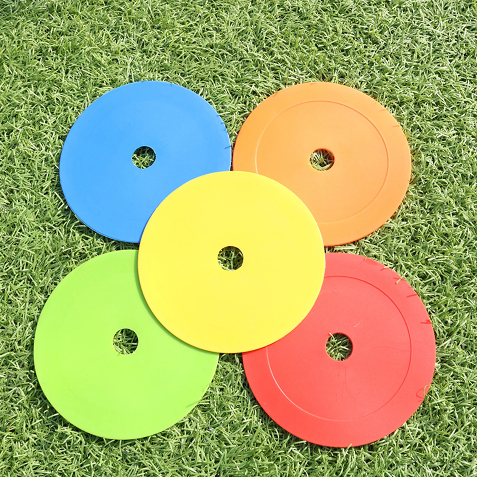 Disque marqueur de cônes plats de football, 10 pièces, marqueurs d'entraînement d'agilité de vitesse de sport de basket-ball, équipement d'entraînement Portable indéformable