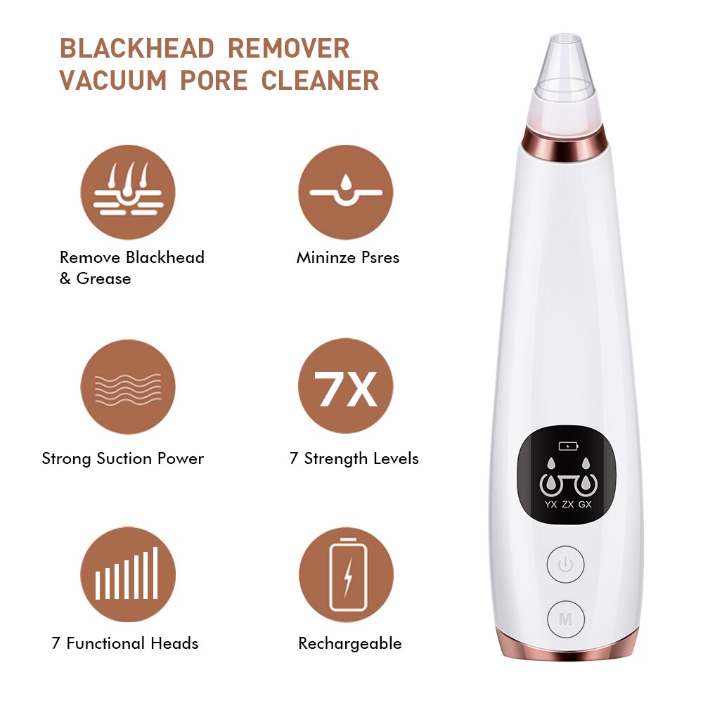 Pore Cleaner Blackhead Remover Vacuum Electric Nose Face Deep Cleansing Skin Care Machine Birthday Beauty Tool