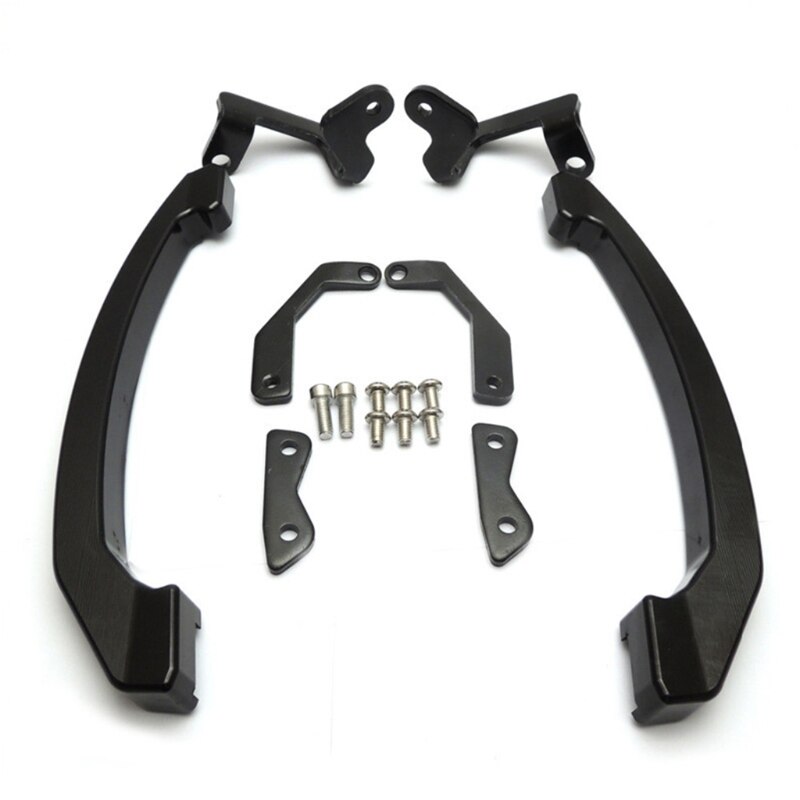 Motorcycle Tail Pillion Passenger Rear Seat Handle Armrest Bars Compatible with Yamaha-MT07 FZ07