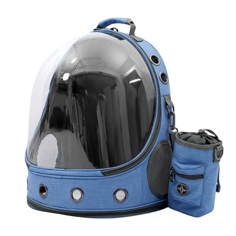 Space capsule transparent pet backpack dog handbag outing supplies portable cleaning kitty bag pet carrier