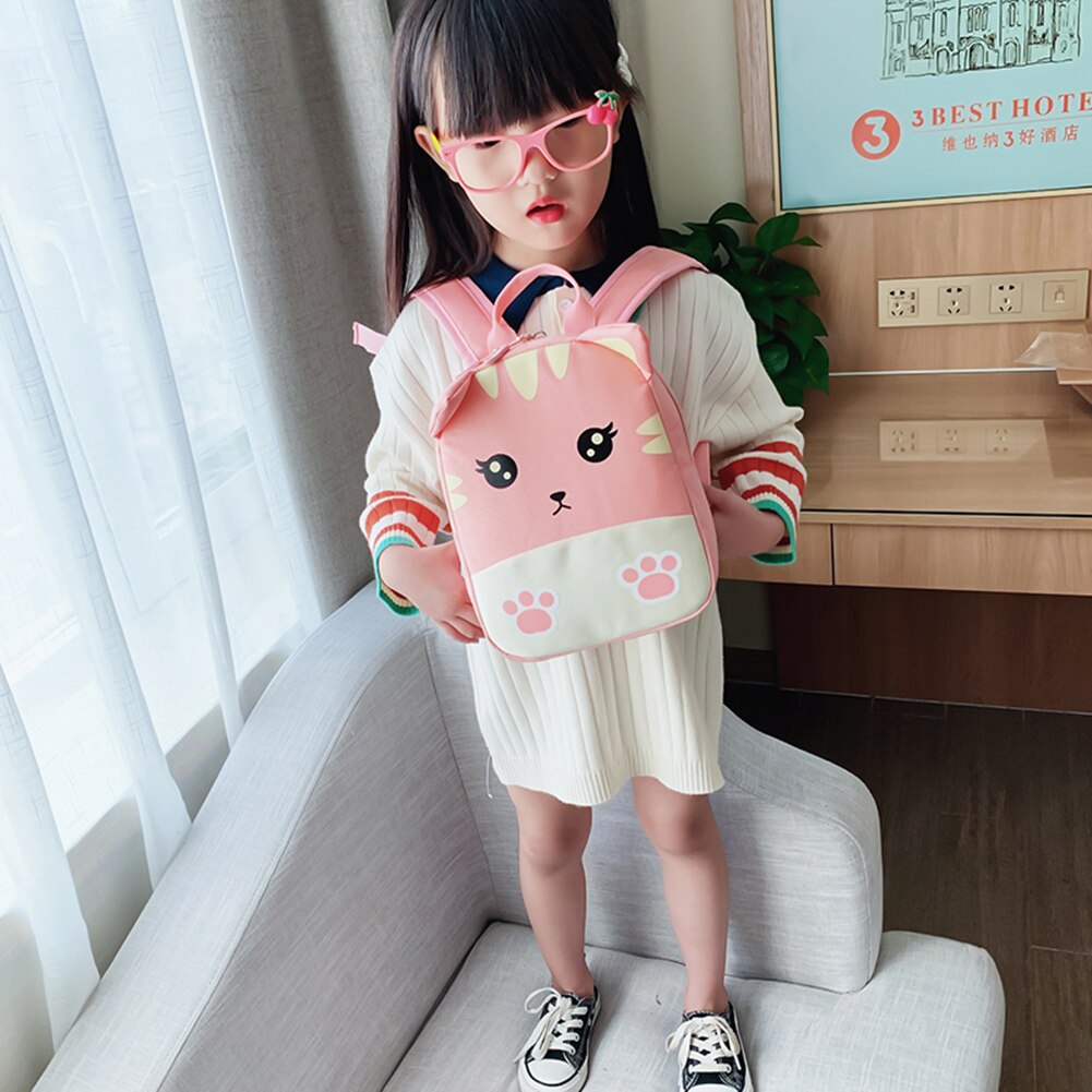 Crianças lona lazer confortável chique elegante mochila bonito dos desenhos animados mochila escola jardim de infância ombro schoolbags