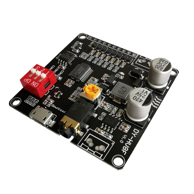 12V/24V Voice Playback Module Serial Port Control Playback 10W/20W Voice Module HV8F: Default Title