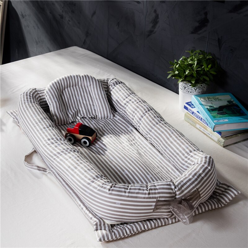 Baby resesäng baby bärbar baby säng avtagbar och tvättbar nyfödd bo hopfällbar multifunktionell spjälsäng baby vagga lekhussäng