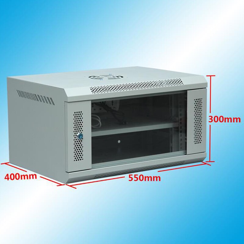 6U Network Cabinet Wall-mounted Cabinet Monitoring Weak-box Computer Cabinet 220V/110V 1pc