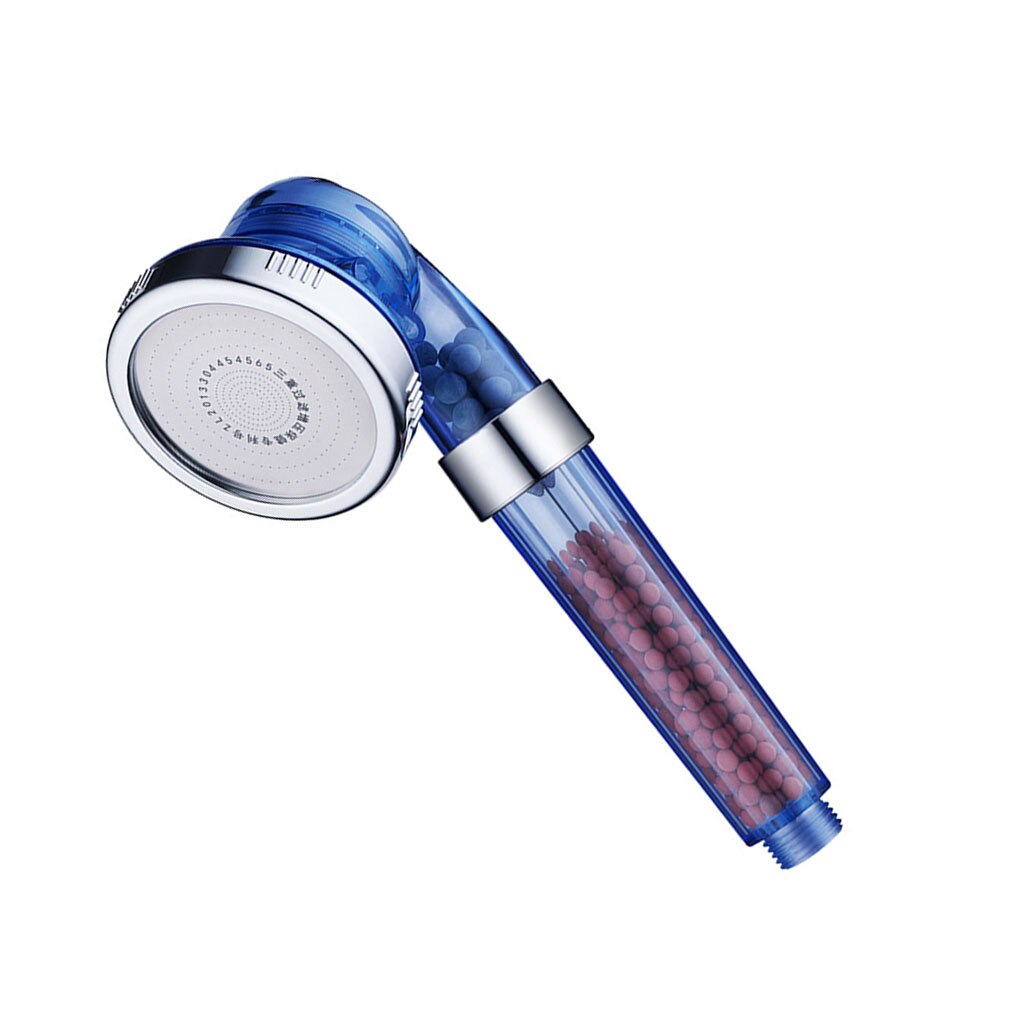 3 Mode Anion Shower Head Adjustable Bathroom Pressurized Detachable Sprinkler Head: White