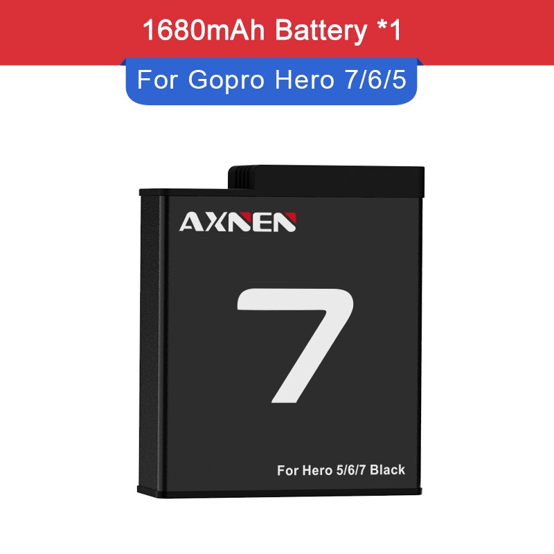 Zestaw baterii lub ładowarki do GoPro Hero 10 9 8 7 6 5 Gopro akcesoria do oryginalnego Go Pro Hero10 Hero8 Hero9 czarny aparat akcji: G7 Battery