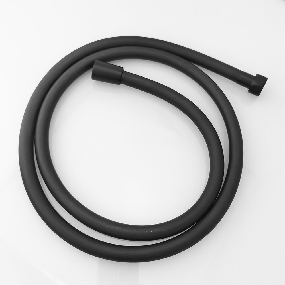 1.5m PVC Bathroom Shower/Bidet Hose High Pressure Anti Wrap Hose With Copper Core: Black