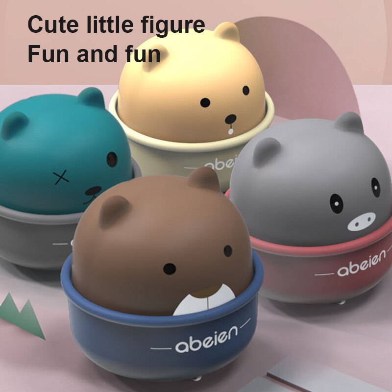 Baby Speelgoed Lente Clockwork Speelgoed Mini Pull Back Springen Cartoon Leuke Cup Huisdier Wind Up Kinderen Speelgoed Voor Kinderen