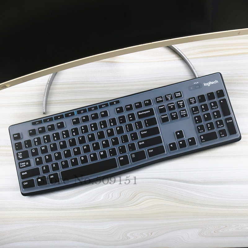 Silicone Keyboard Cover Skin Protector For Logitech MK295 K295 MK275 K275 MK200 K200 MK260 K260 MK270 K270 Mechanical Desktop PC: Beige