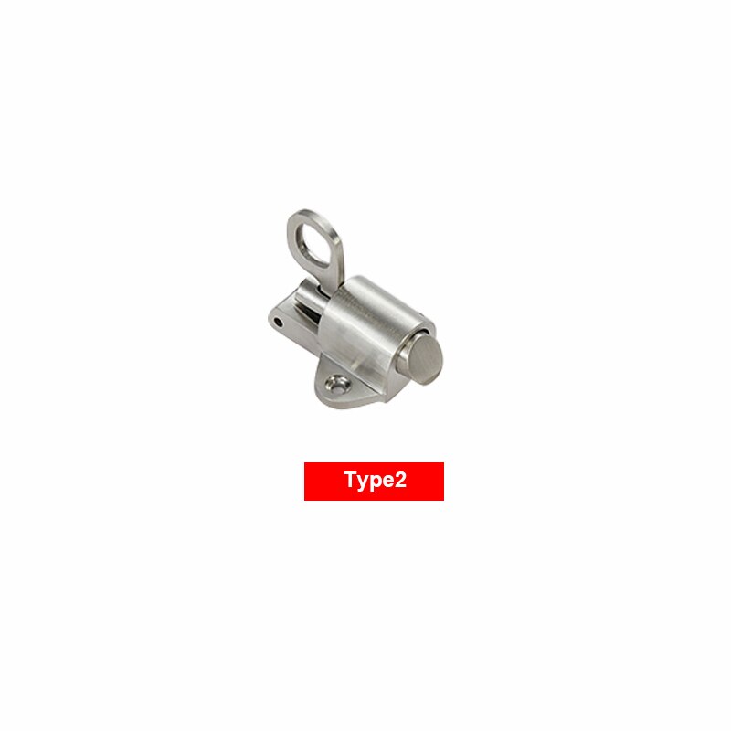 Rustfrit stål tønde bolt hus sikkerhed hjem gate vindue sikkerhed hardware tønde bolt låselås: Type 2