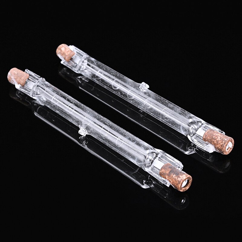 10Pcs Linear Double Ended Halogen Light Bulb Transparent Warm White Lamp 118mm R7S 220-240V 500W Watt wedding party decoration