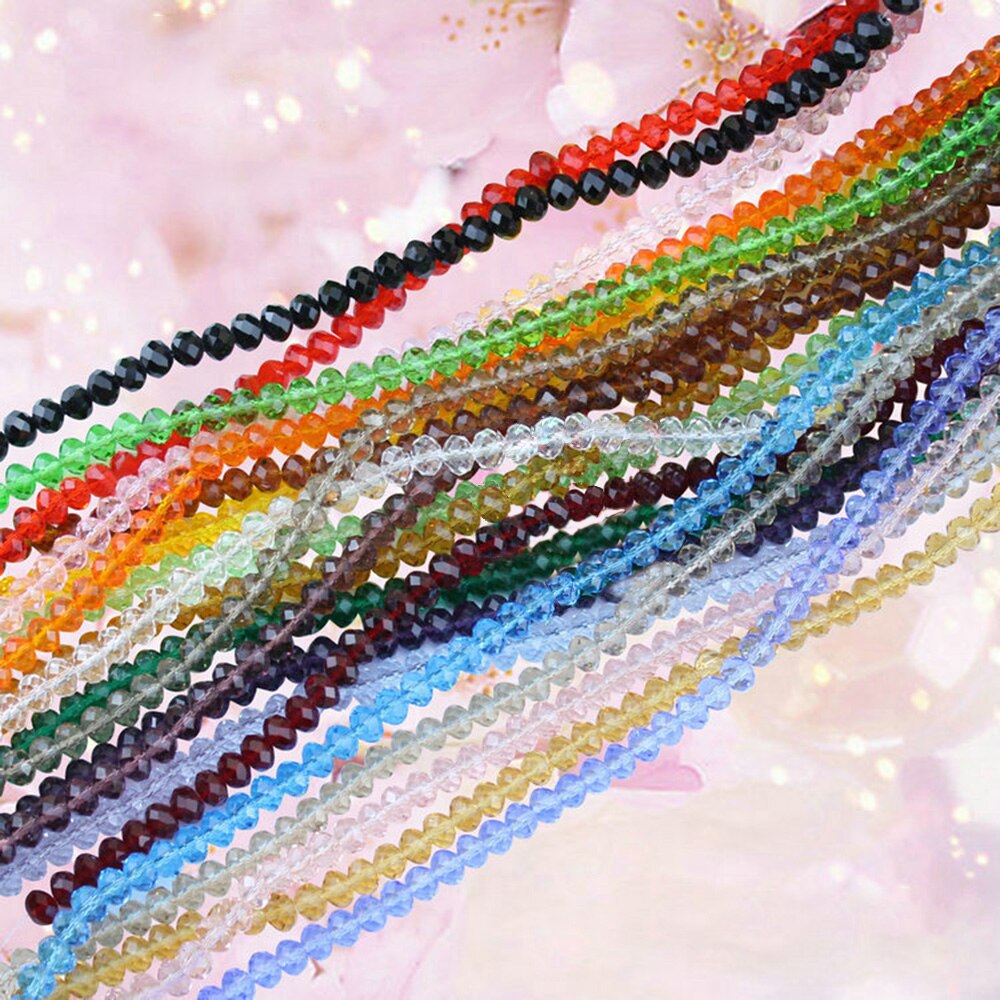 6mm diameter 1 streng ca. 96-100 stk gennemsigtig farve krystal rhinestones perler stof krave kjole syning beklædningsmaterialer